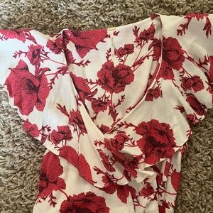 Free People Floral Wrap Dress